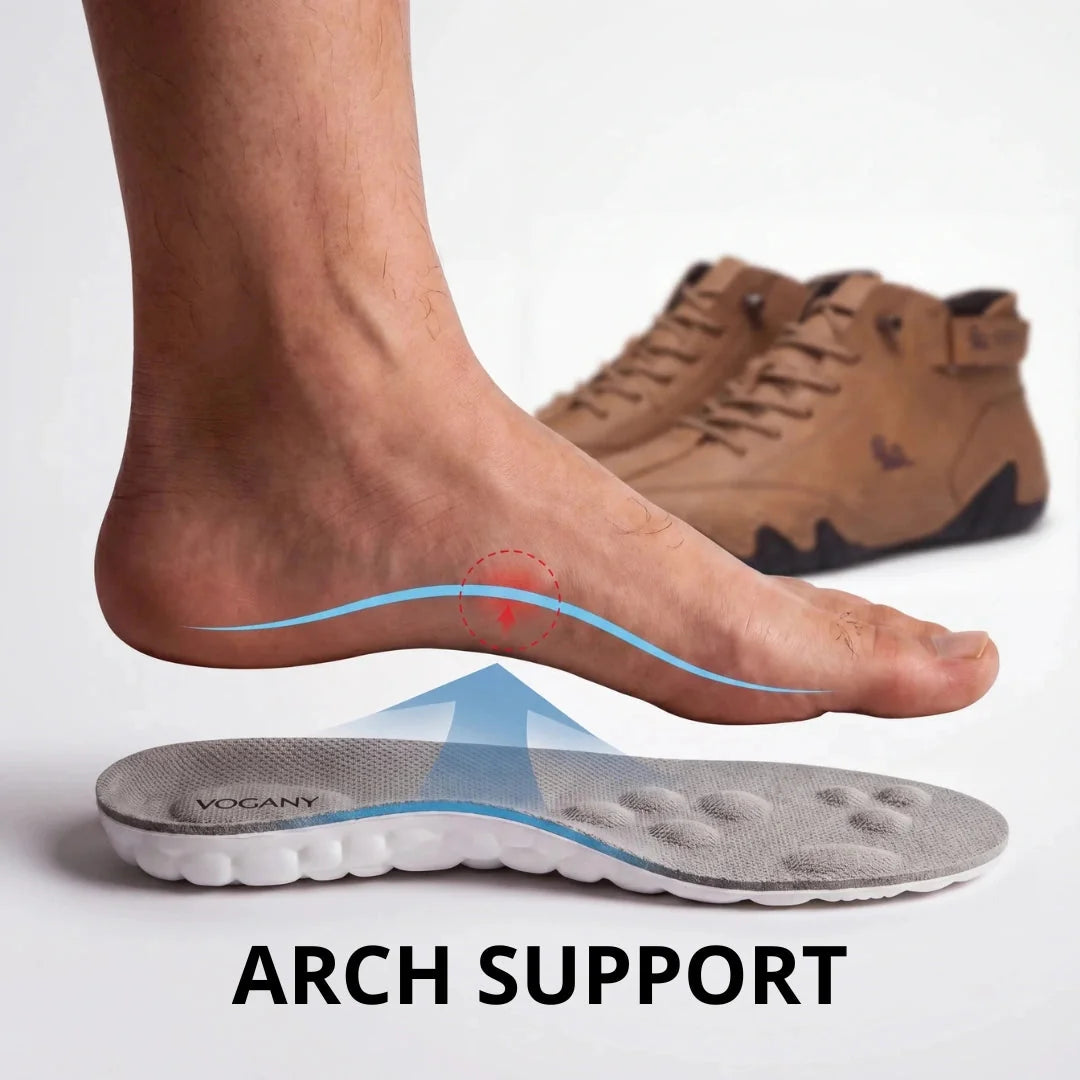 Chaussures Orthopédiques Respirantes en Cuir Vegan Semelle Plateforme Confort
