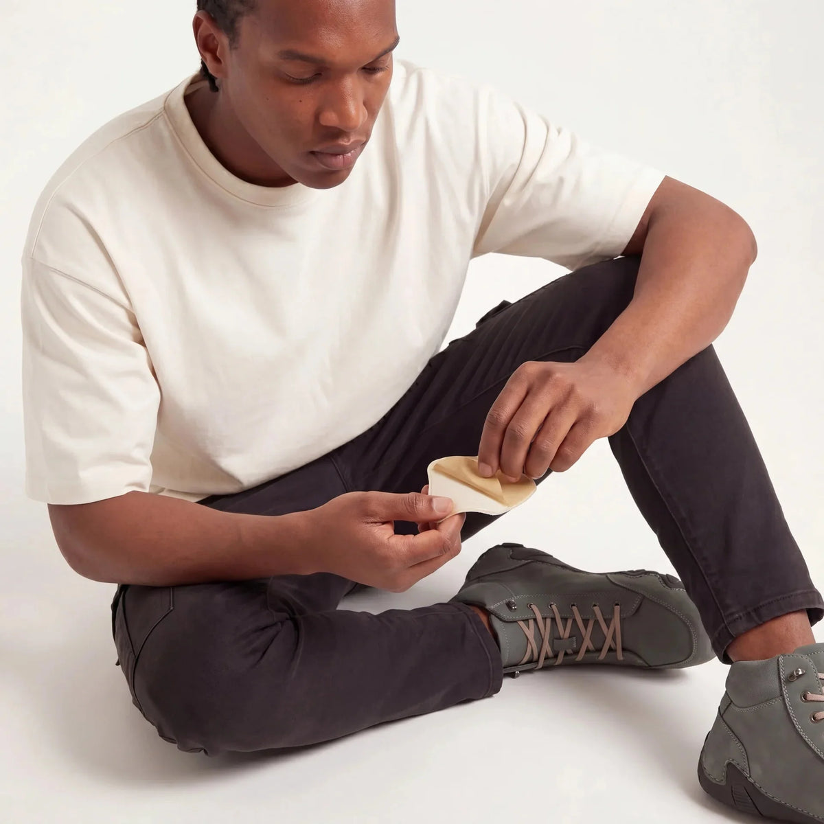 Coussinets Amortisseurs pour Talons Auto-Adhésifs en Tissu Doux