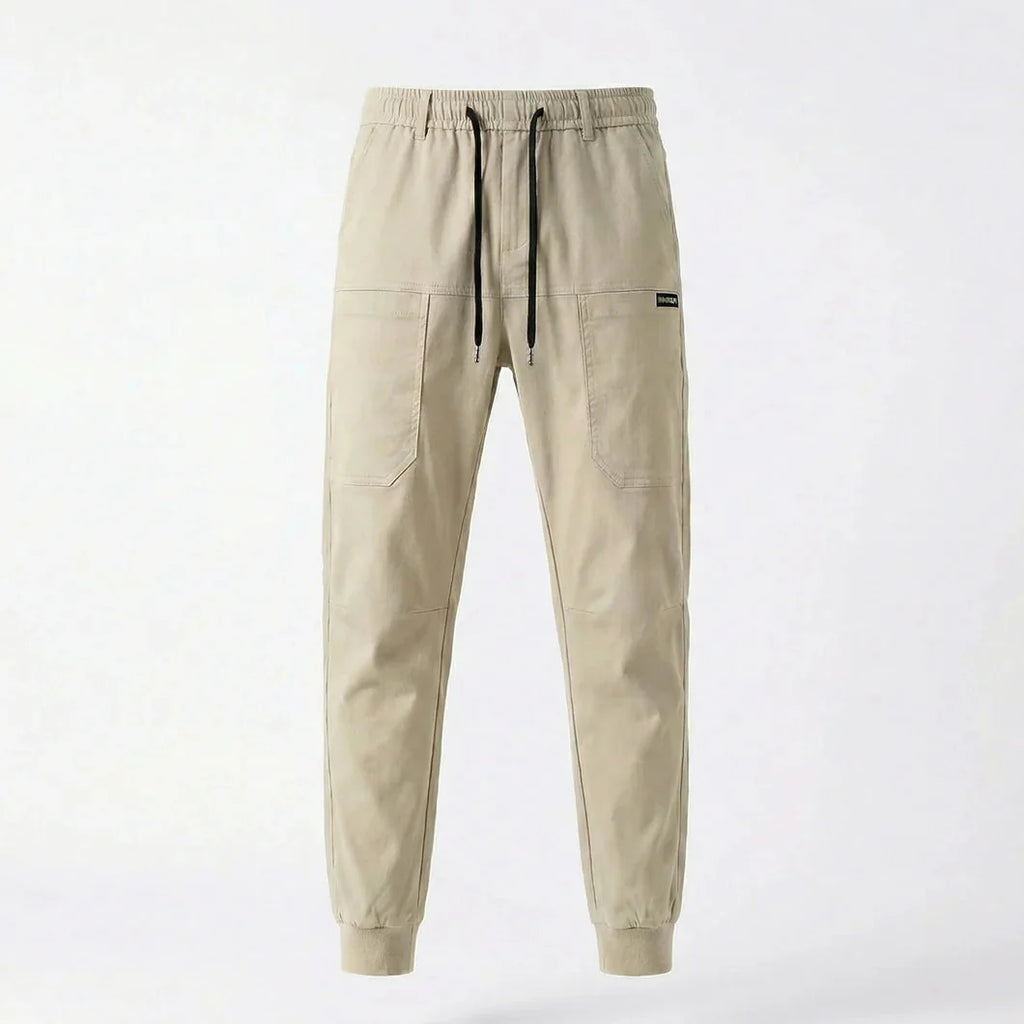 Pantalon Cargo Confortable Élastique à Grandes Poches